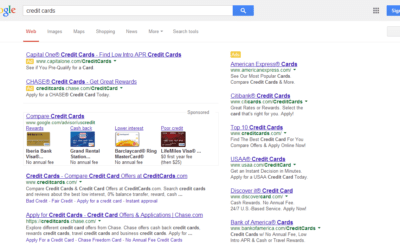 Reduce Google el número de enlaces patrocinados